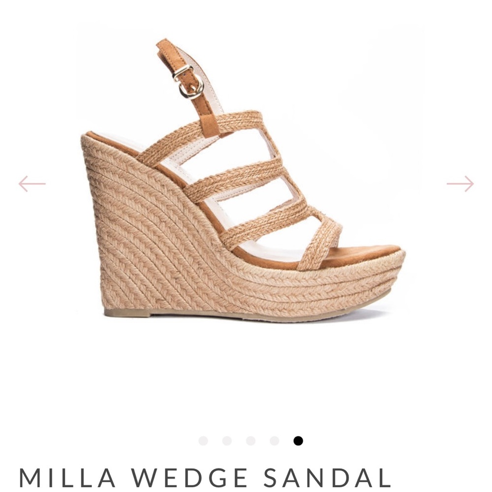 SOLD - Milla Wedge Sandal in Cognac - Women’s Size 7.5